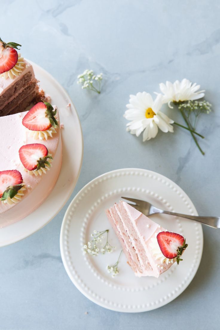 Strawberry Layer Cake — Style Sweet -   16 cake Strawberry photography ideas