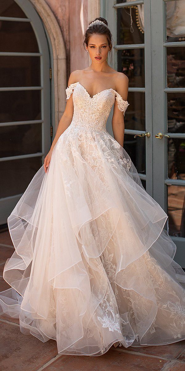 Moonlight Wedding Dresses: Fairytale Bridal Collection 2020 | Wedding Forward -   16 dress Wedding neckline ideas