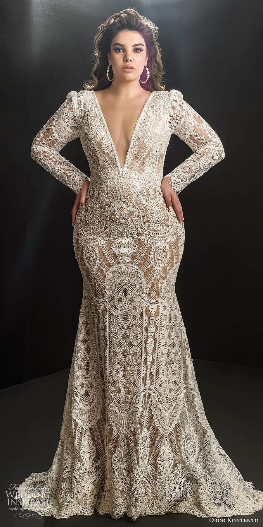 Dror Kontento 2019 Plus Size Wedding Dresses | Wedding Inspirasi -   16 dress Wedding neckline ideas