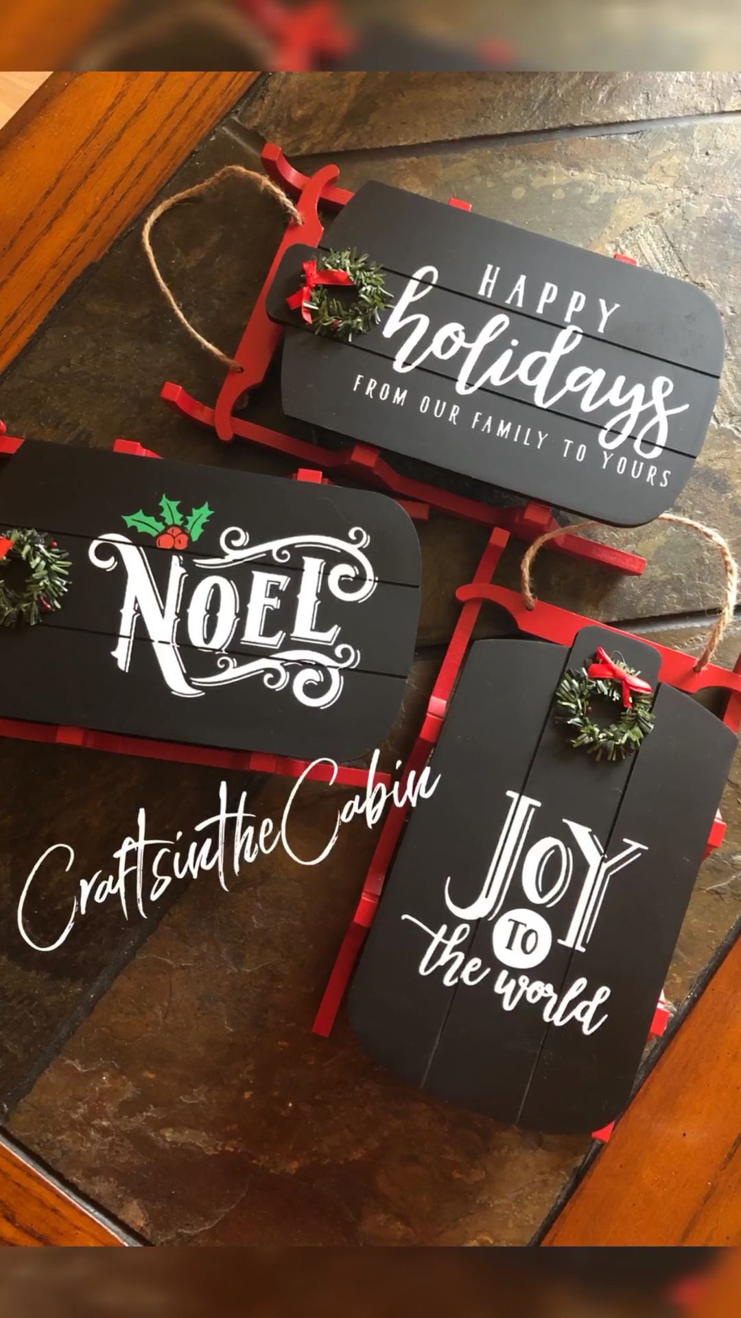 Chalk Couture on Dollar Spot Sleds -   16 holiday Crafts cricut ideas