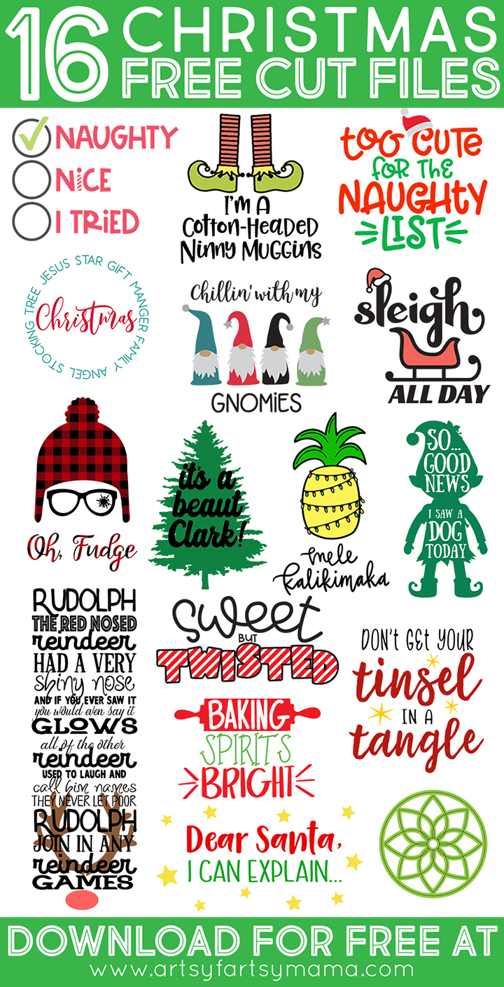 Sweet but Twisted Shirt with 16 Free Christmas Cut Files -   16 holiday Crafts cricut ideas