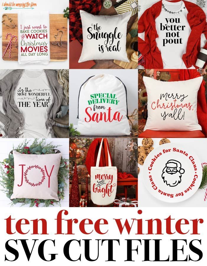 10 Free SVG Files for Winter -   16 holiday Crafts cricut ideas