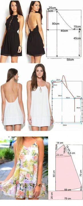 простые выкройки платьев | Фотографии и советы на Постиле -   16 summer dress DIY ideas