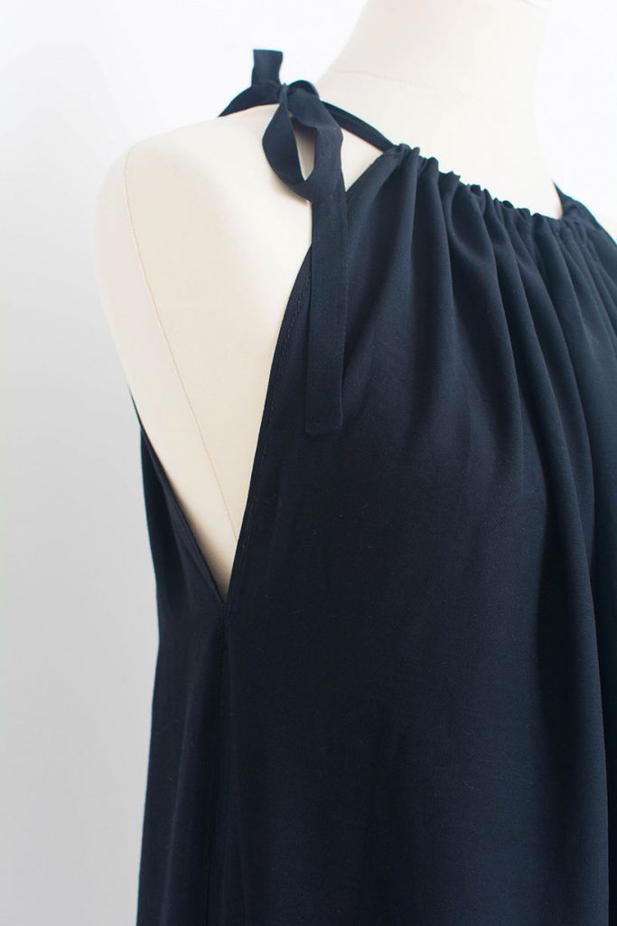 Fashiontamtam-schwarzesMaxikleid-Neckholder-langesKleid-Maternity-818-10 - Suzy's Fashion -   16 summer dress DIY ideas