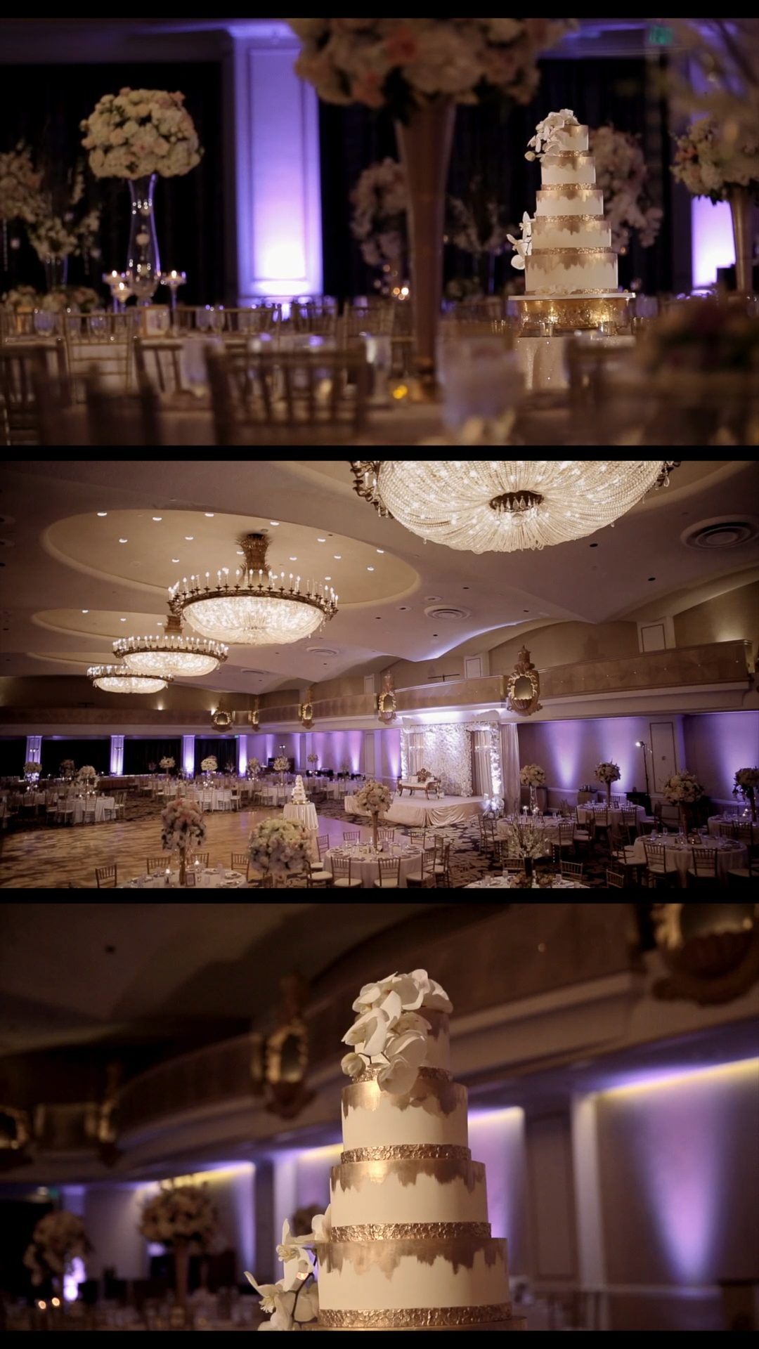 Indian Wedding Reception Decoration Ideas - Anias Events - White and Gold Reception Theme -   16 wedding Elegant luxury ideas