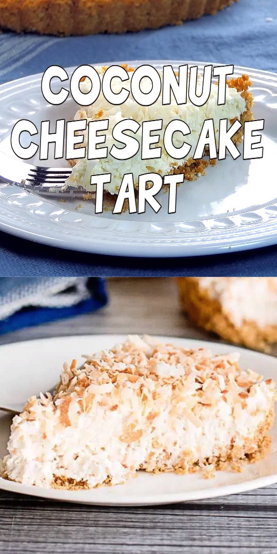 Coconut Cream Cheesecake Tart -   17 cake Simple graham crackers ideas