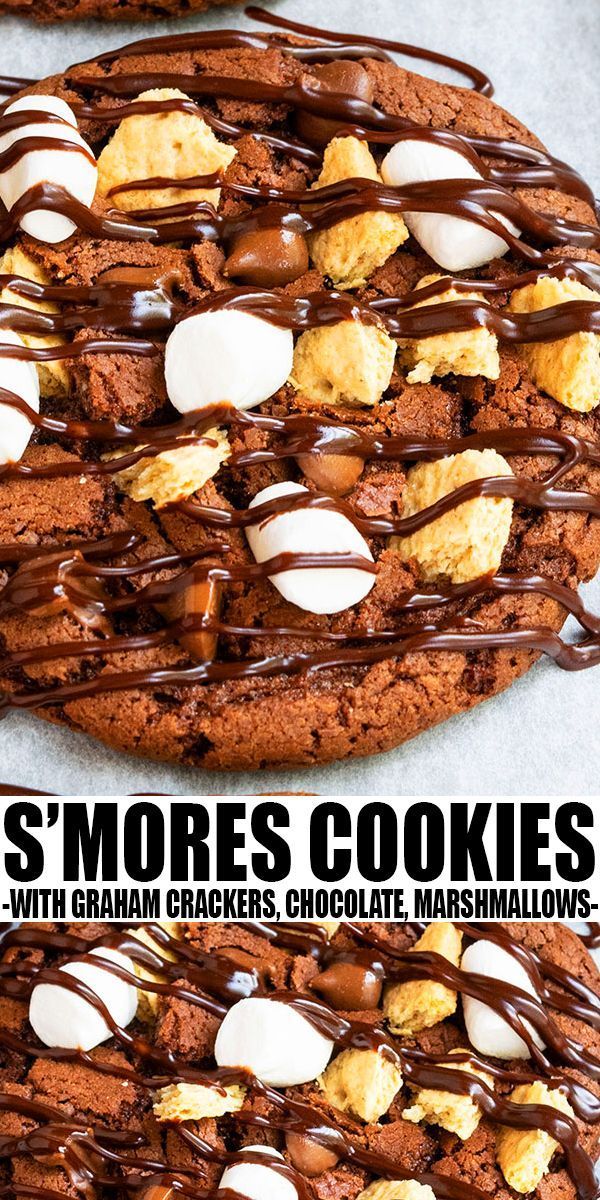 S'mores Cookies {With Cake Mix} -   17 cake Simple graham crackers ideas