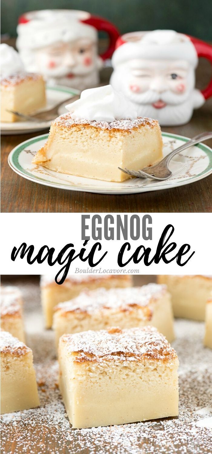 Eggnog Magic Cake -   17 desserts Light cooking ideas