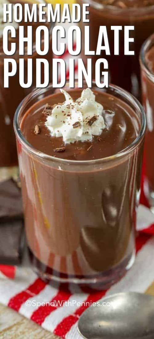 Homemade Chocolate Pudding {Classic Dessert} - Spend With Pennies -   17 desserts Light cooking ideas
