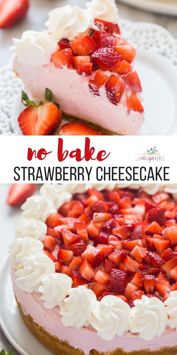 Strawberry Cheesecake -   17 desserts Light cooking ideas