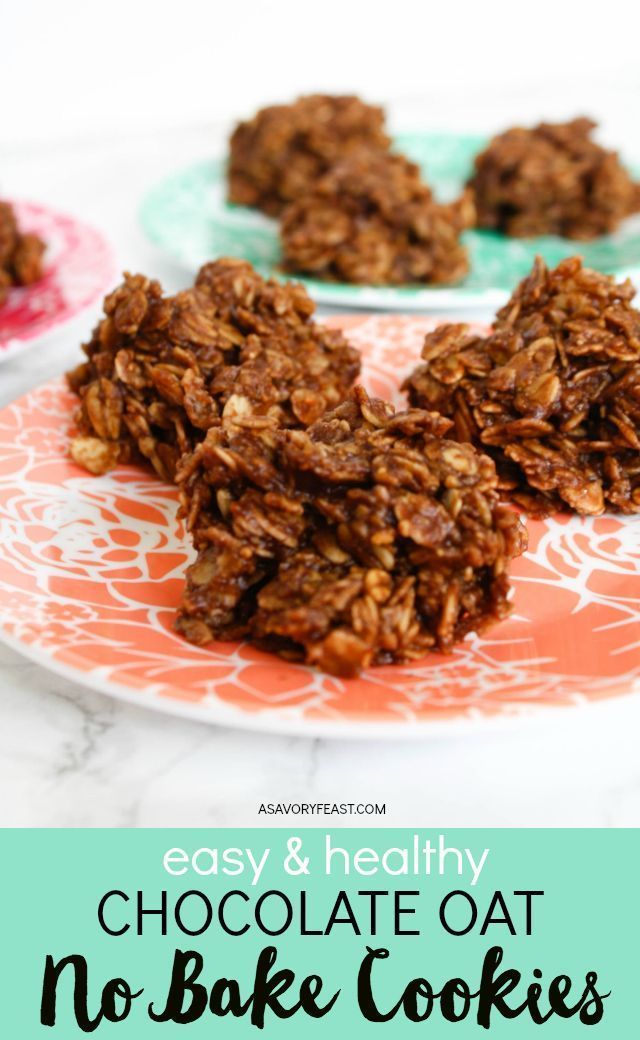 Chocolate Oat No-Bake Cookies -   17 desserts No Bake maple syrup ideas