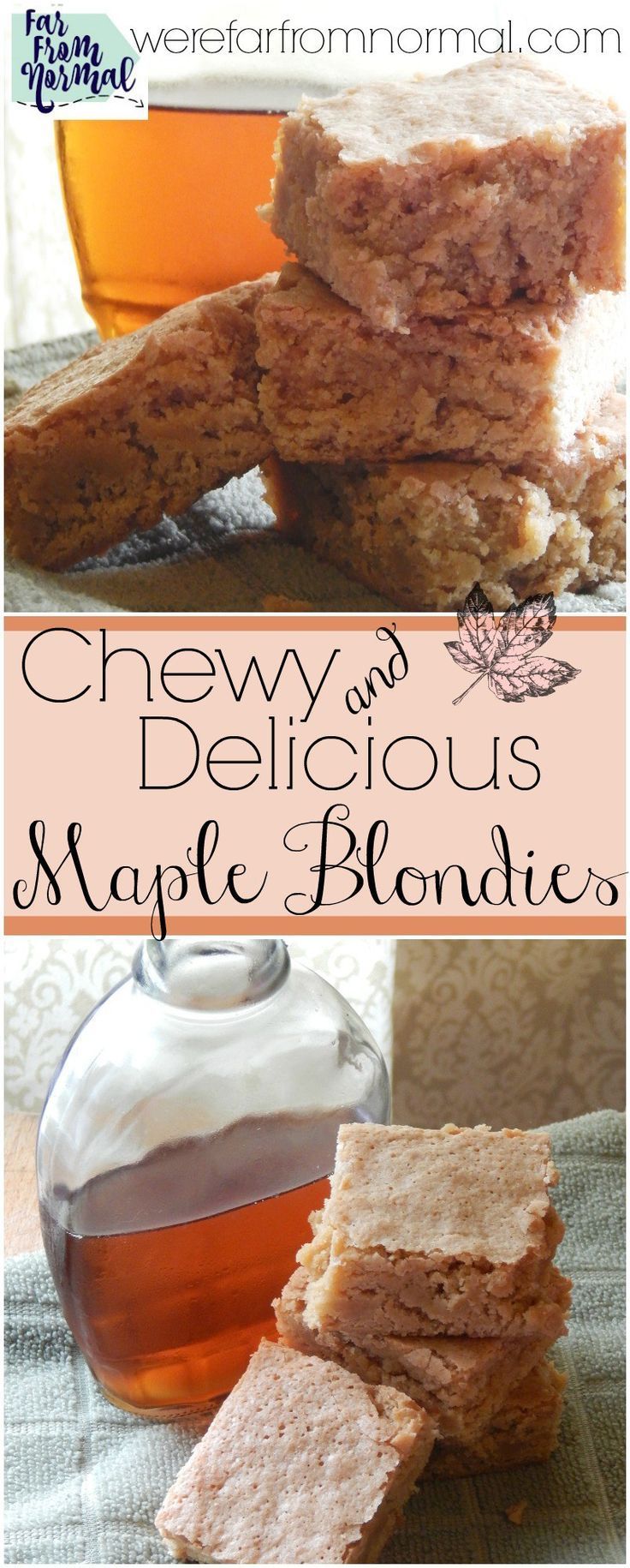 Maple Blondies Chewy & Delicous - Far From Normal -   17 desserts No Bake maple syrup ideas