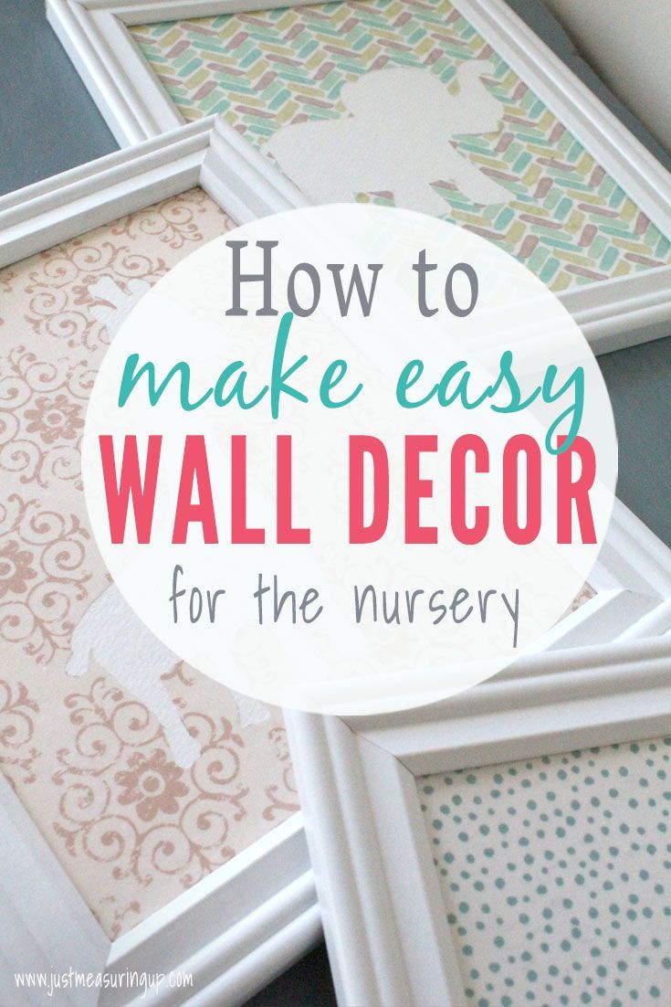 DIY Nursery Wall Art on a Budget | Easy & Cheap Nursery Decor -   17 fabric crafts Nursery decor ideas
