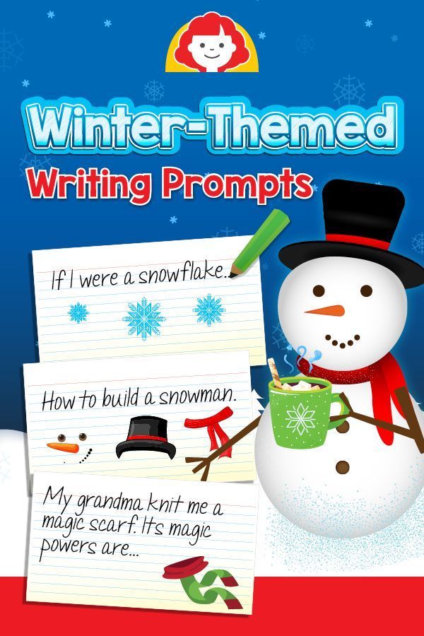 Winter-Themed Writing Prompts -   17 holiday Activities writing prompts ideas