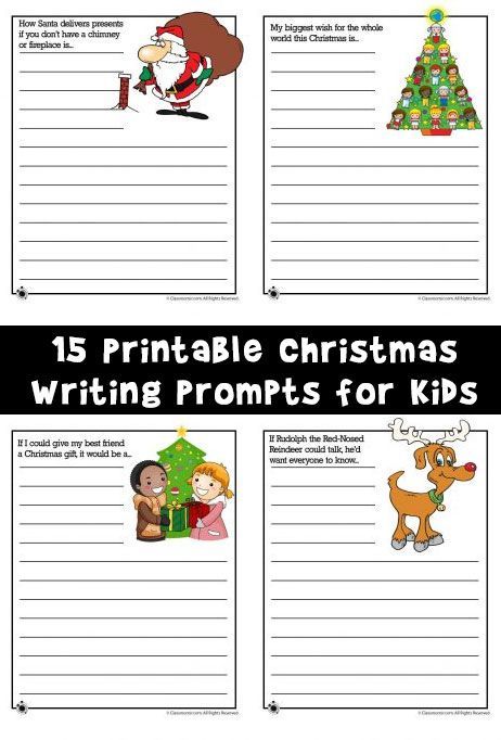 15 Printable Christmas Writing Prompts for Kids | Woo! Jr. Kids Activities -   17 holiday Activities writing prompts ideas