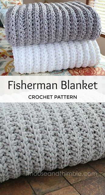 Fisherman Blanket 7252 Crochet pattern by Carla Malcomb -   17 knitting and crochet Projects colour ideas
