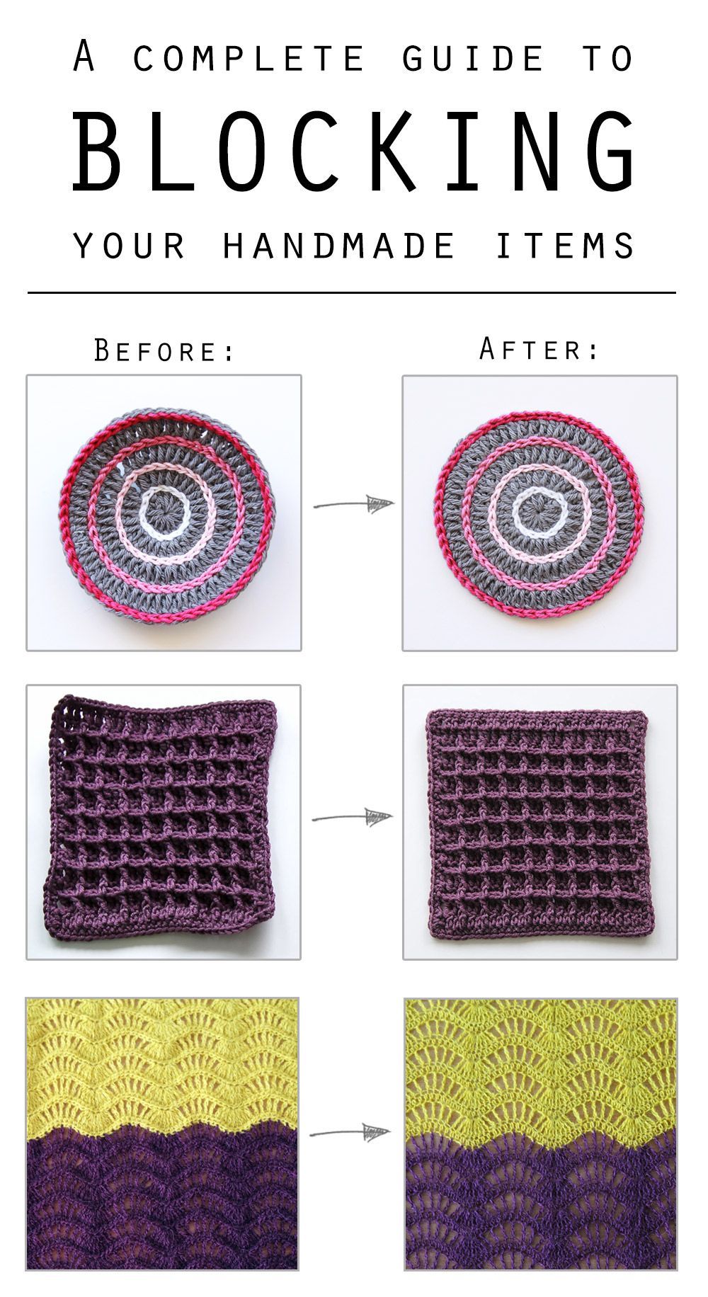 How to block your crocheted or knitted items - haakmaarraak.nl -   17 knitting and crochet Projects colour ideas