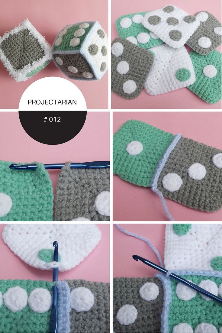 PROJECT #013: AMIGURUMI DICE CUBES | FREE CROCHET PATTERN -   17 knitting and crochet Projects colour ideas