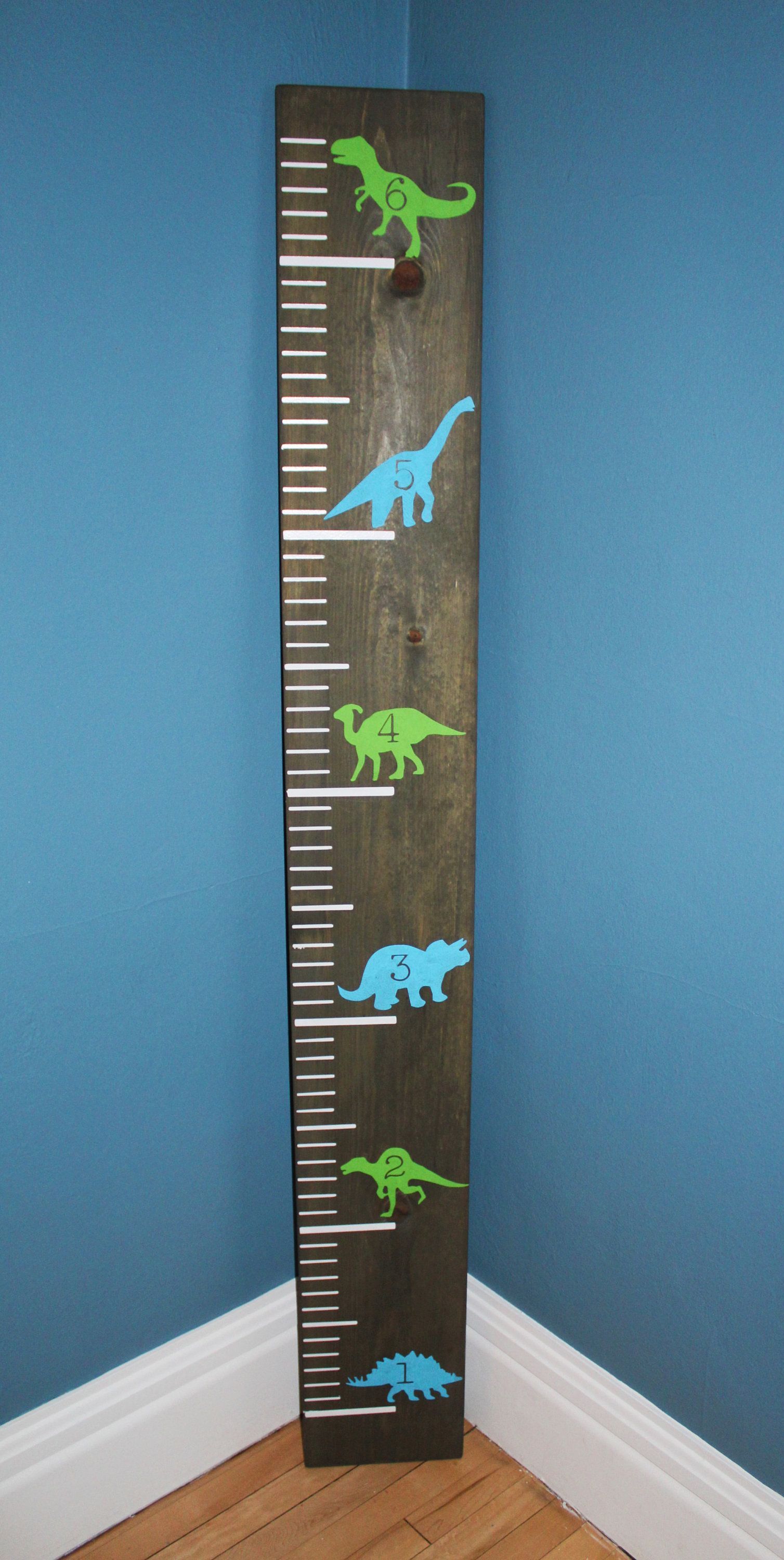 Wooden Dinosaur Growth Chart for Measuring Children|Height Board|Ruler|Kid's Room|Baby shower gift|Gift for Christmas Birthday|Home Decor -   17 room decor Easy ideas