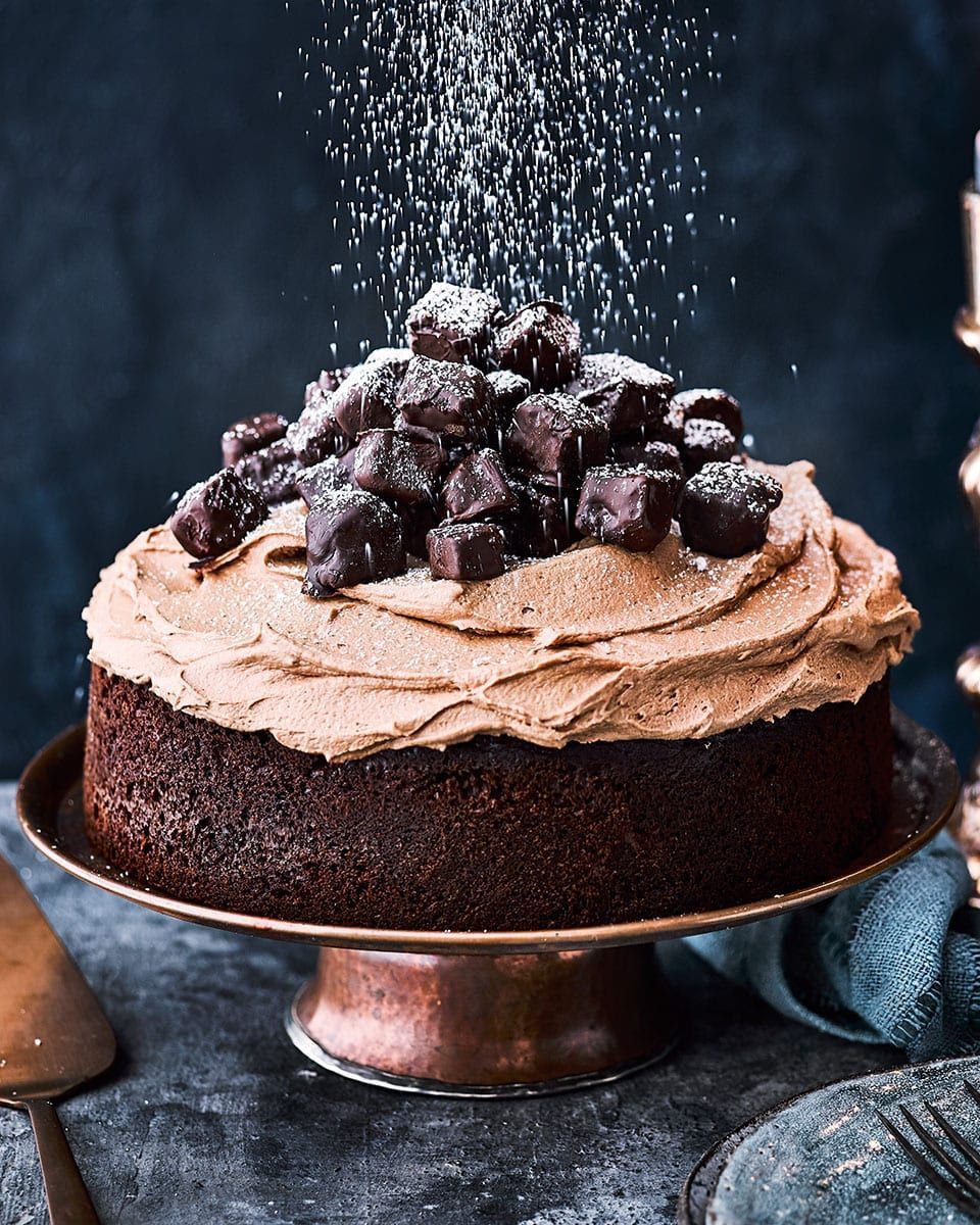 Chocolate gingerbread Christmas cake | delicious. magazine -   Food & Drink