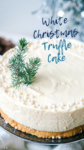 White Christmas Truffle Cake -   18 desserts Christmas cake ideas