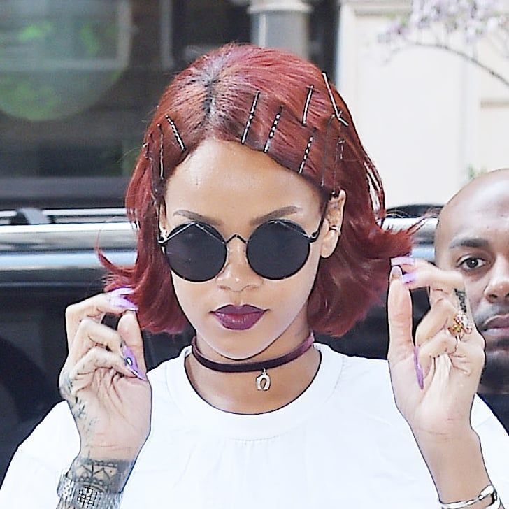 Rihanna Channels '90s Grunge With New Maroon Hair -   18 hairstyles 90s hair trends ideas