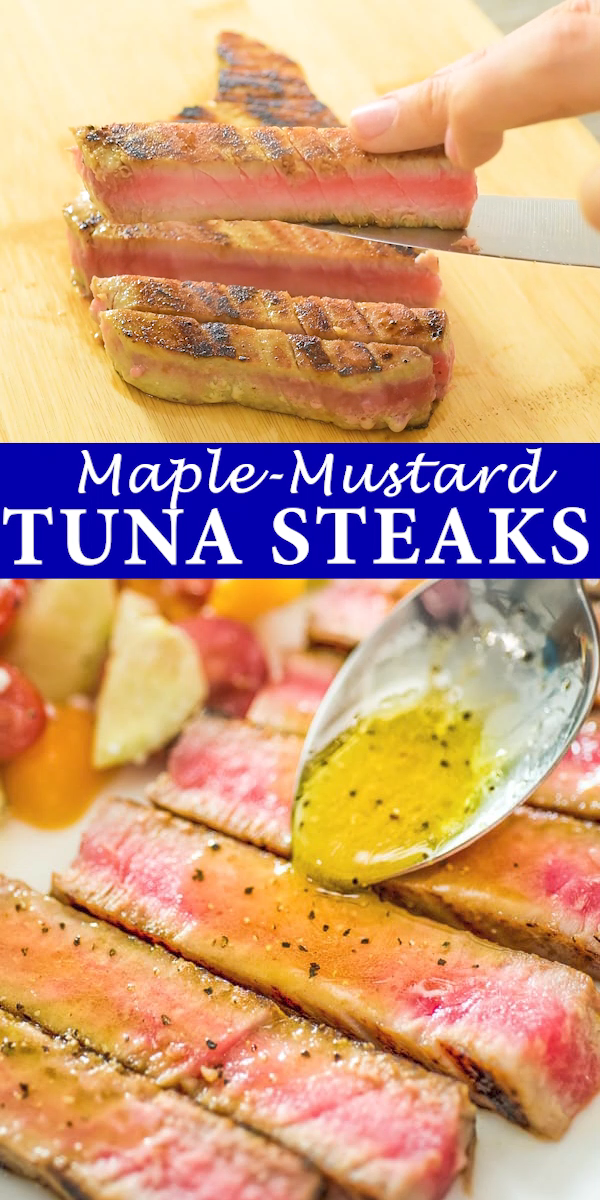 Maple Mustard Tuna Steaks -   18 healthy recipes Tuna kitchens ideas