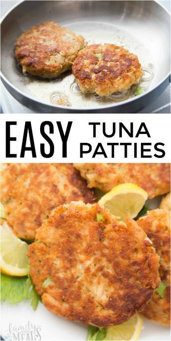 Easy Tuna Patties { + VIDEO } - Family Fresh Meals -   18 healthy recipes Tuna kitchens ideas