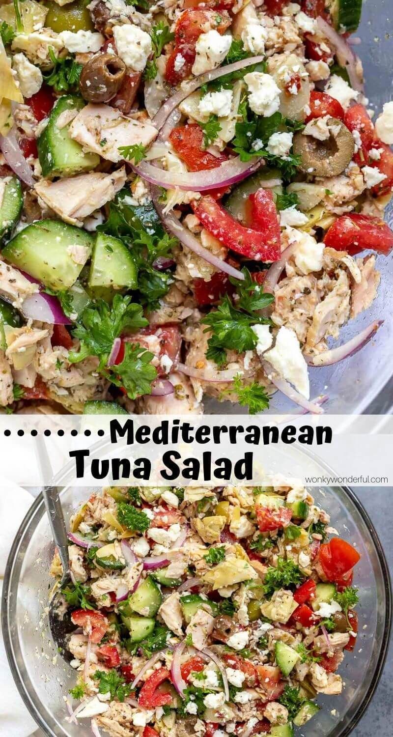 Mediterranean Tuna Salad - No Mayo -   18 healthy recipes Tuna kitchens ideas