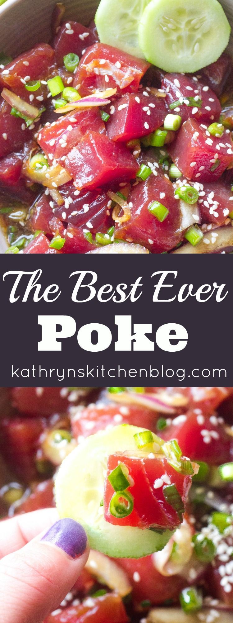 The Best Homemade Tuna Poke - Kathryn's Kitchen -   18 healthy recipes Tuna kitchens ideas