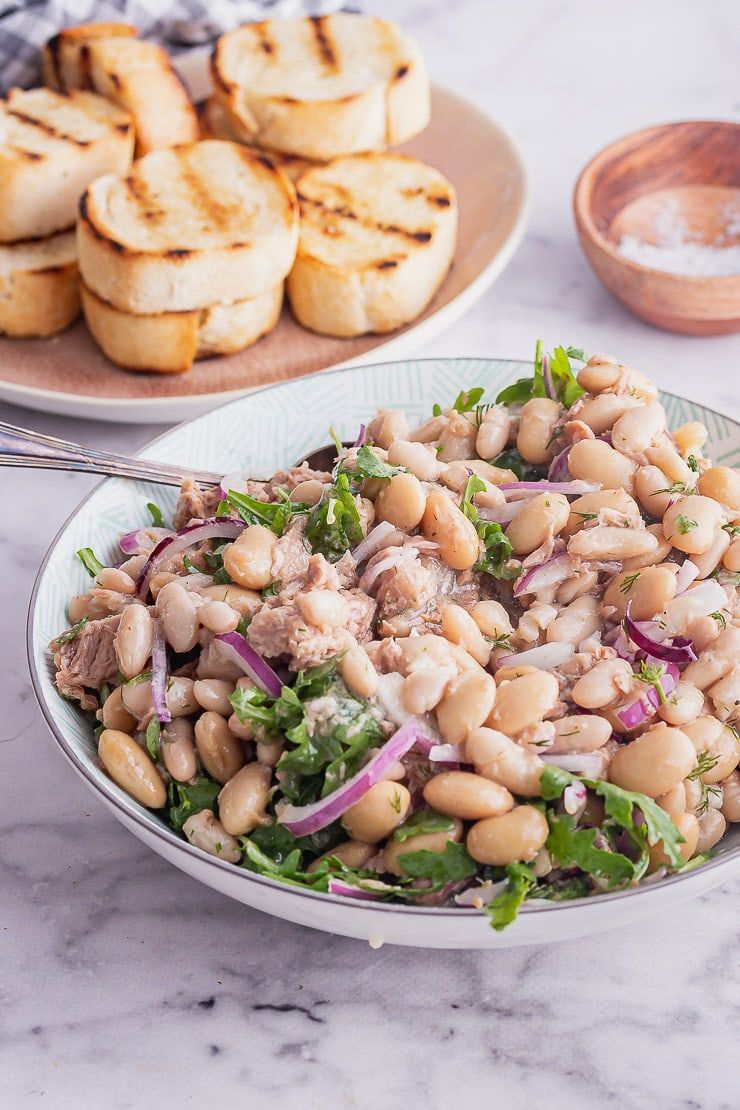 Tuna Salad with Garlic Toasts -   18 healthy recipes Tuna white beans ideas
