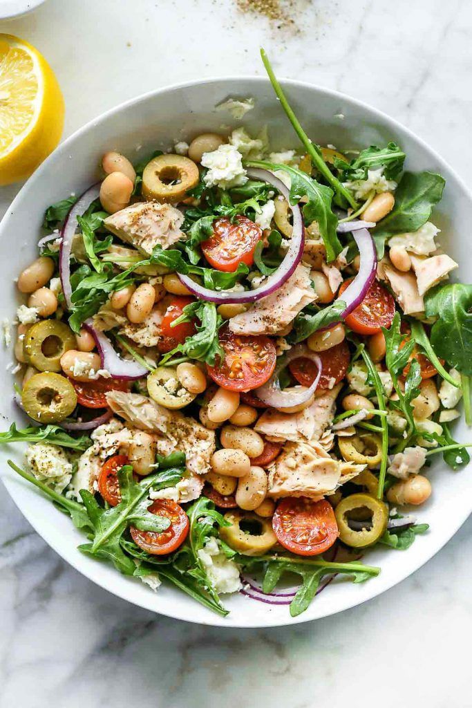 Tuscan Tuna and White Bean Salad | foodiecrush.com -   18 healthy recipes Tuna white beans ideas