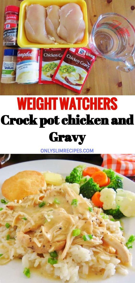 Weight Watchers crock pot chicken and Gravy -   20 healthy recipes Clean crock pot ideas
