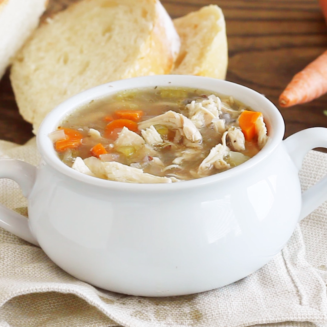 Crock Pot Chicken and Wild Rice Soup -   20 healthy recipes Clean crock pot ideas