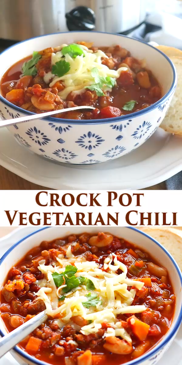Crock Pot Vegetarian Chili -   20 healthy recipes Clean crock pot ideas