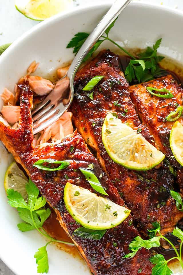 Brown Sugar Glazed Salmon (The BEST Pan Seared Salmon Recipe Ever!) -   21 healthy recipes Broccoli brown sugar ideas