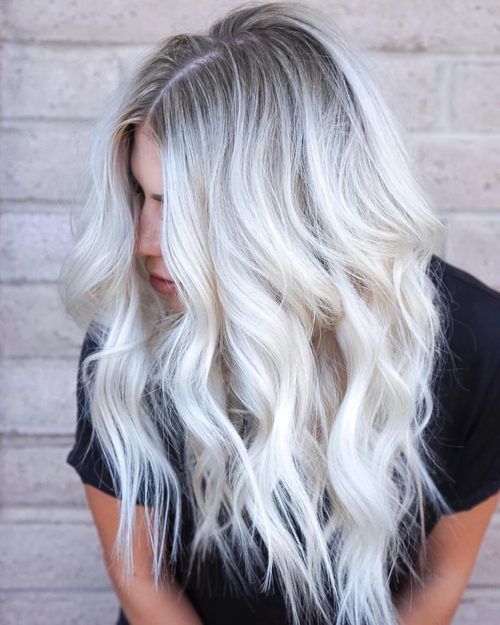 30 Ideas For Hair White Silver Platinum Blonde Haircuts -Relaxwoman -   11 hair White blonde ideas