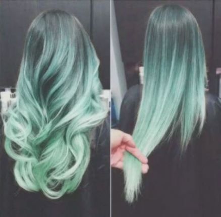 42 Super Ideas Hair Pastel Color Ombre Mint Green -   11 mint hair Ombre ideas