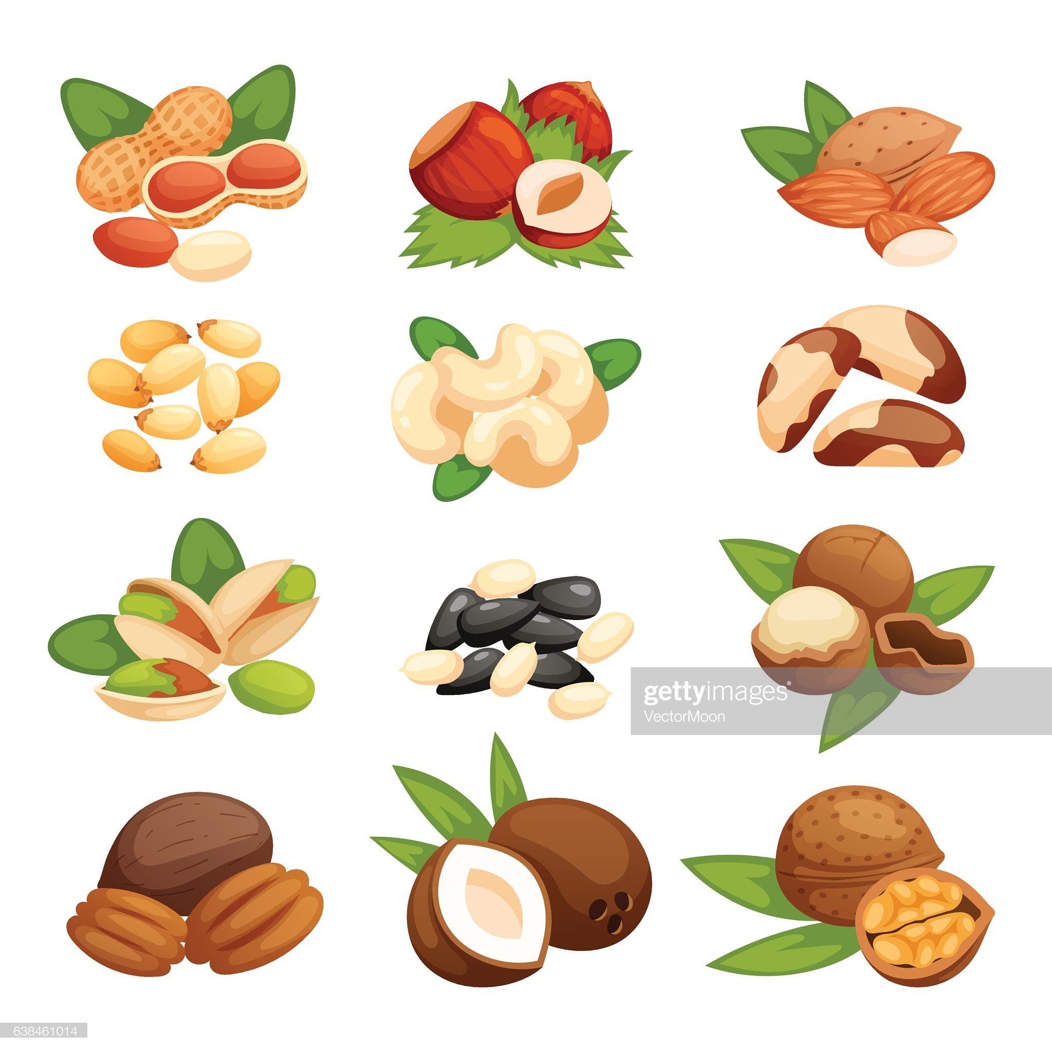 Set of nuts vector illustration. Vegetarian nutrition pistachio... -   12 diet Illustration products ideas