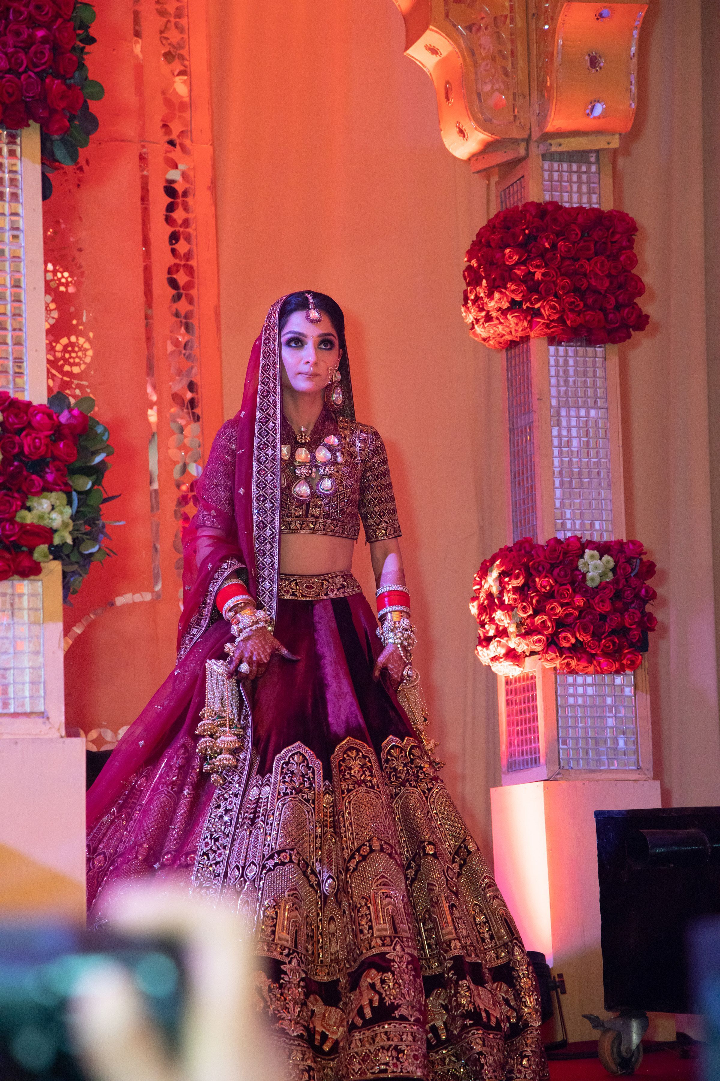 Elegant Delhi Wedding With Bride In Some Stunning Outfits -   12 dress Indian jewels ideas