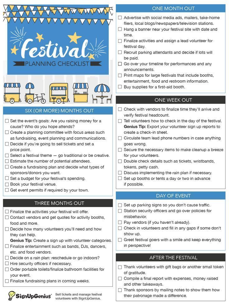 Festival Planning Checklist -   12 Event Planning Template fun ideas