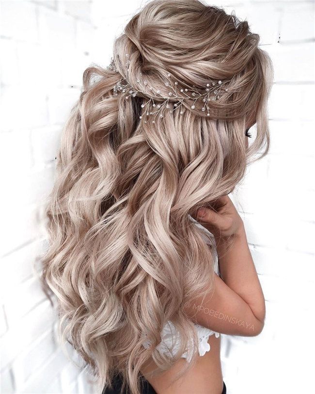 50 Chic and Elegant Wedding Hairstyles Ideas for Bridal 2019 - Soflyme - Diana -   13 cool hairstyles ideas