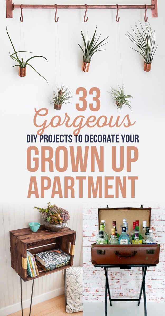 33 Gorgeous DIY Projects To Decorate Your Grown Up Apartment -   13 diy projects For College for the home ideas