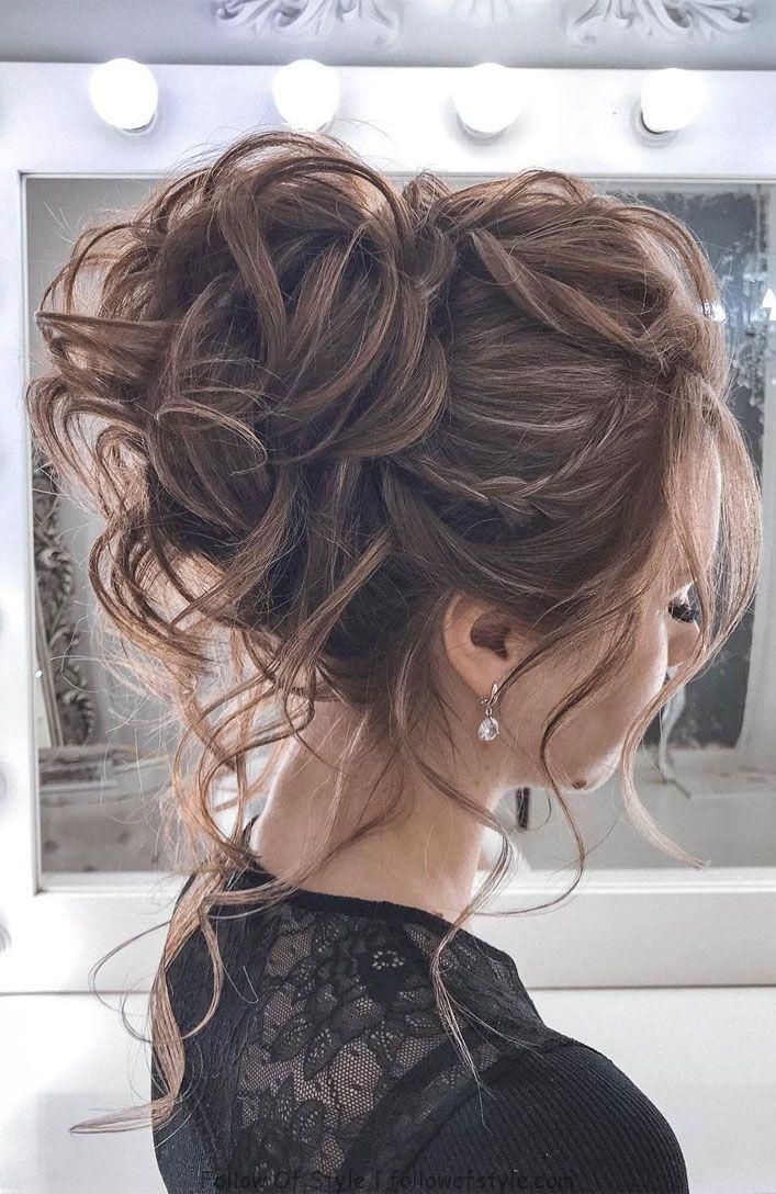 44 Messy updo hairstyles - The most romantic updo to get an elegant look -   13 hair Updos romantic ideas