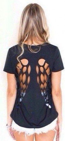 Diy clothes upcycle shirt makeover cut outs 61+ ideas for 2019 -   14 DIY Clothes Tshirt shirt makeover ideas