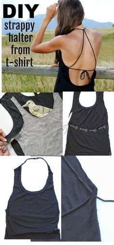 No Sew Tshirt Refashion -   14 DIY Clothes Tshirt shirt makeover ideas