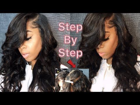 How To Do A Deep Side Part Quick-Weave [Video] -   14 hairstyles Weave watches ideas