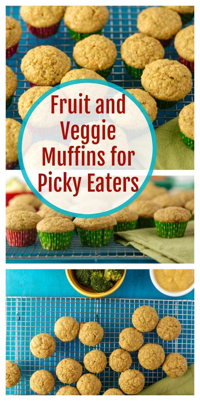 One itty bitty muffin, packed to the MAX with fruits, veggies, protein, & whole grains! -   14 healthy recipes For Picky Eaters milk ideas