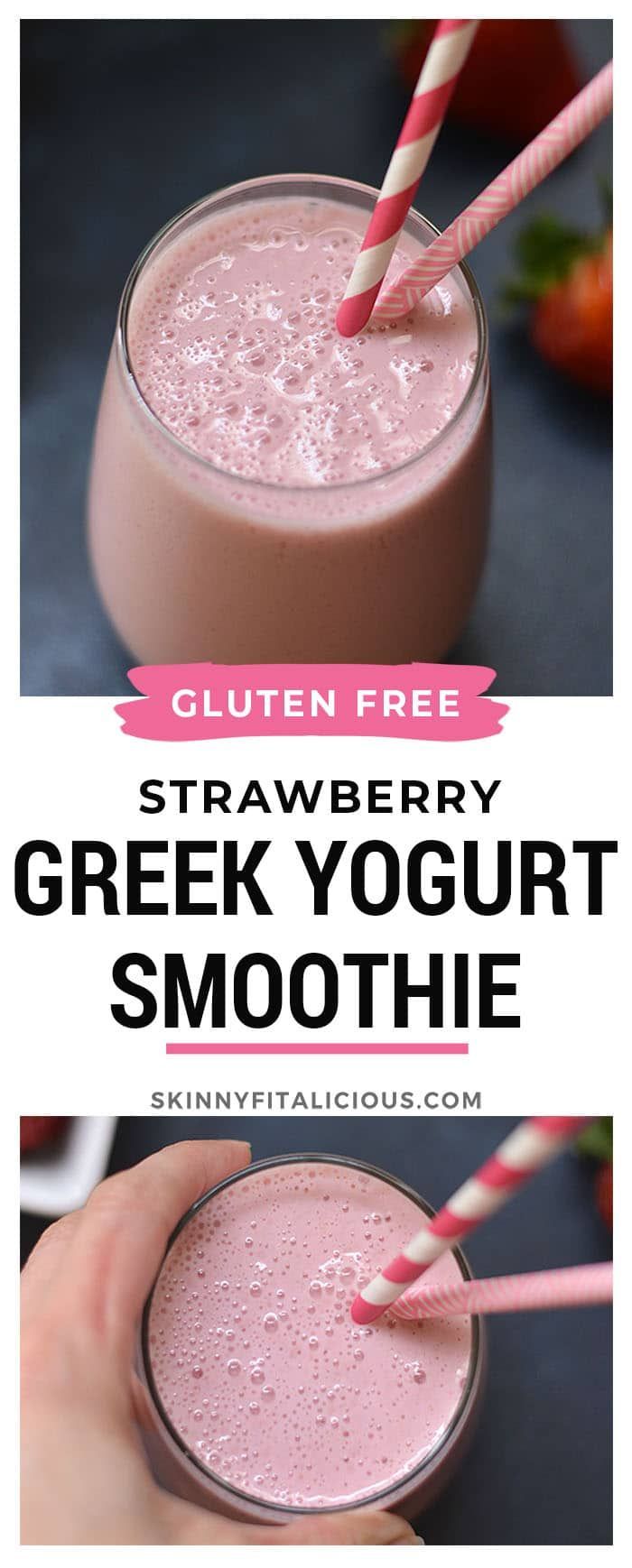 Strawberry Greek Yogurt Smoothie -   14 healthy recipes Protein greek yogurt ideas
