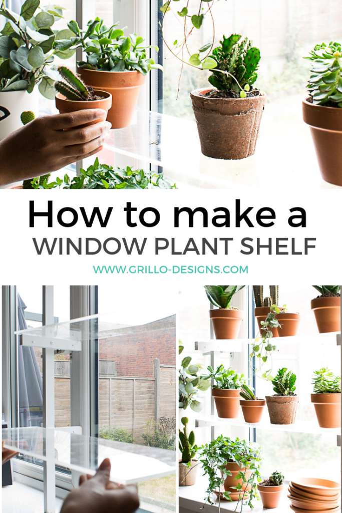 DIY Floating Window Plant Shelf Tutorial • Grillo Designs -   14 planting Apartment shelves ideas